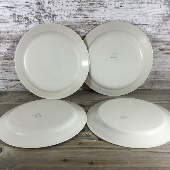 Set of 4 Corelle Windflower Luncheon Plates  9" Beige Floral Vintage Dishware - Picture 7 of 11
